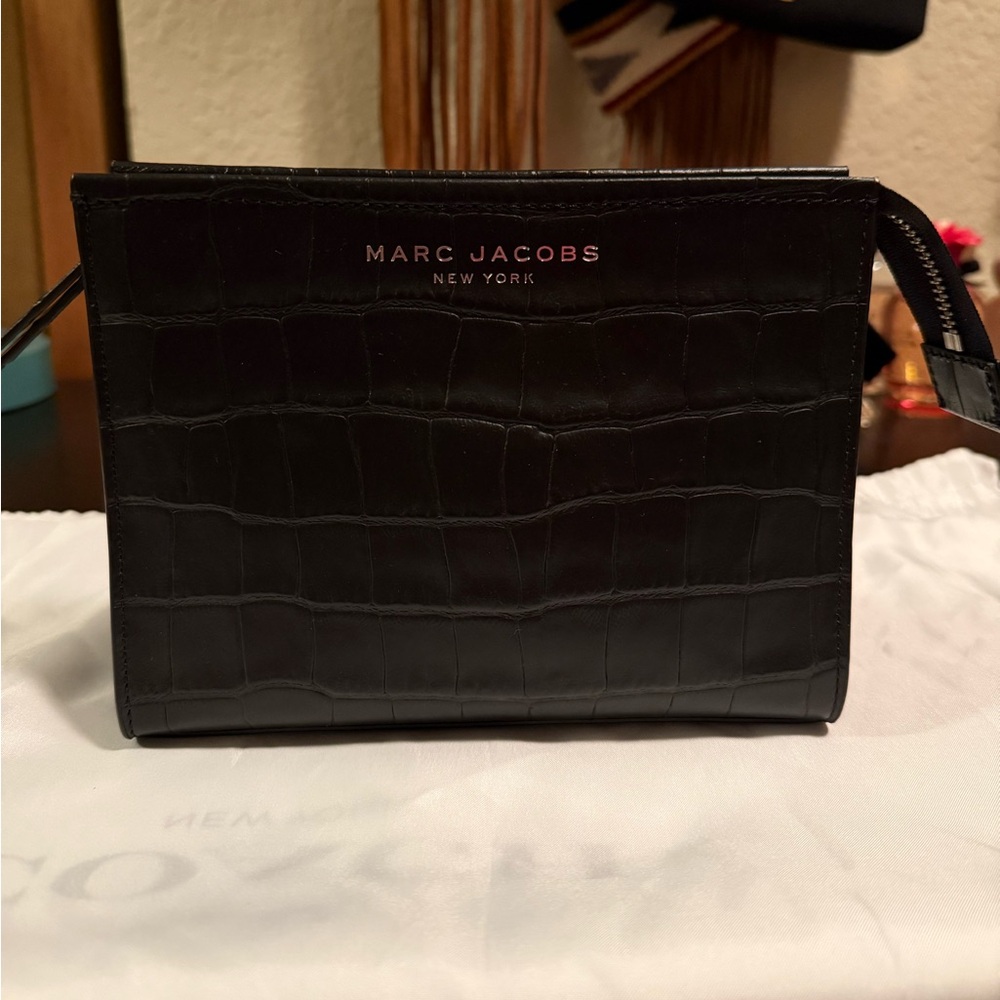 Marc Jacobs Croc Cosmetic Pouch